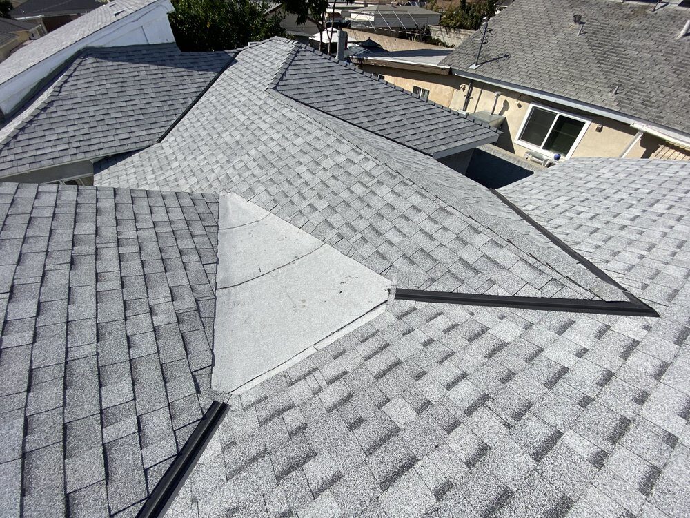 Premium shingle installation in progress