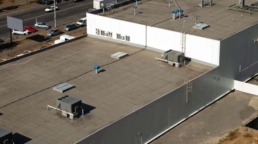 Commercial Roof Coating at Woodside Plaza, San Francisco, CA