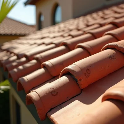 Clay tile roof repair
